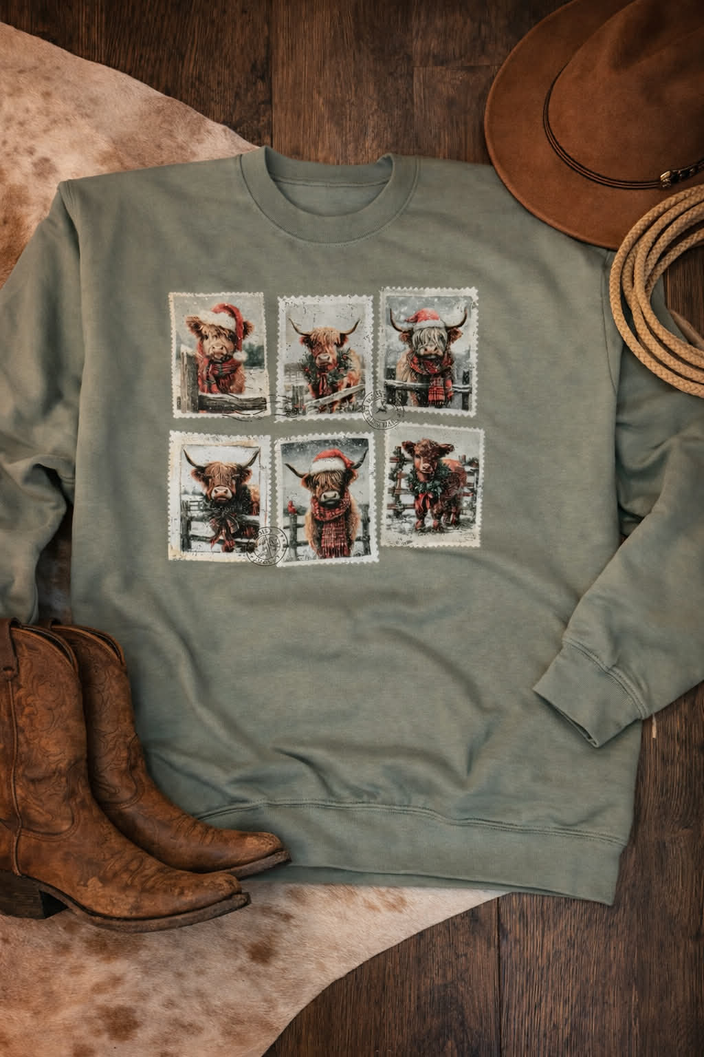 Highland Christmas Crewneck