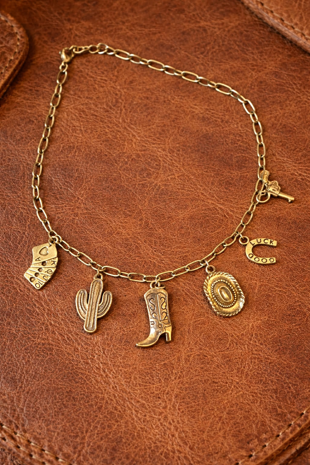 Goldtone Charm Necklace