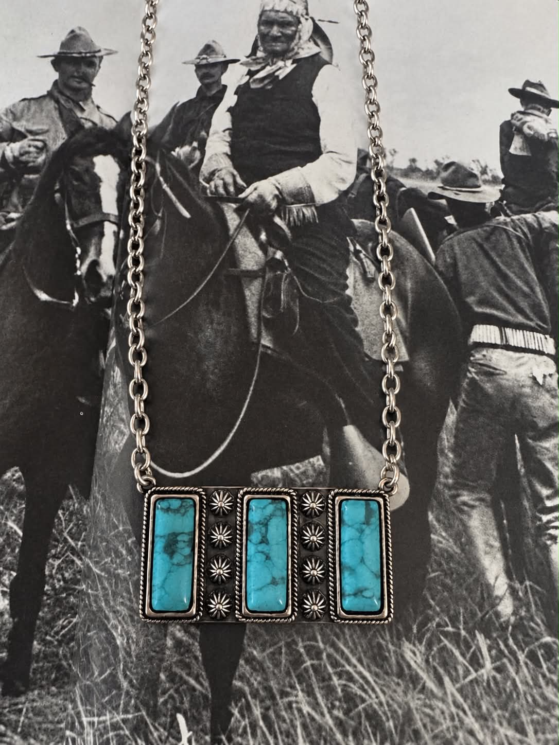 Turquoise Bar Necklace