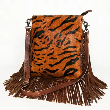 Faye Tiger Messenger Genuine Western Leather Women Bag