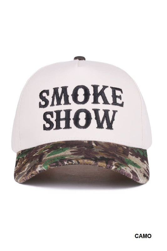Smoke Show Two Tone Canvas Cotton Cap CAMO OS