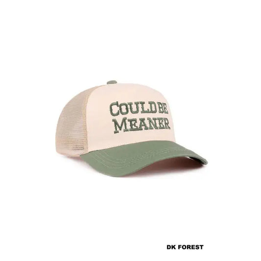 Could Be Meaner Forest Two Tone Mesh Snapback Cap