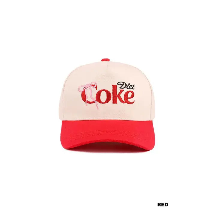 Bow Diet Coke Two Tone Cotton Cap