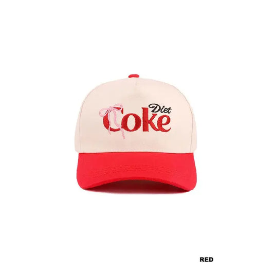Bow Diet Coke Two Tone Cotton Cap