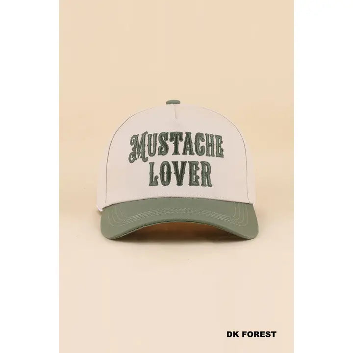 Mustache Lover Forest Two Tone Snapback Cap