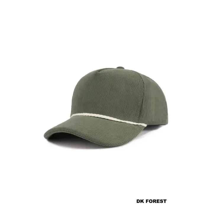 Rope Corduroy Forest Snapback Cap