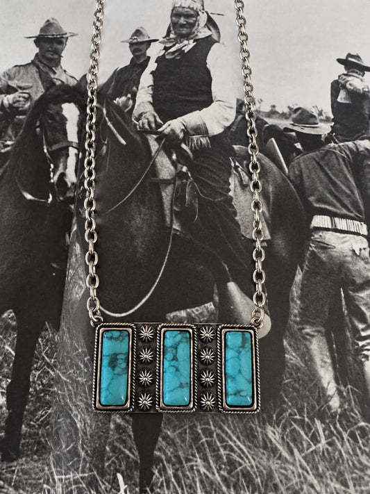 Turquoise Bar Necklace