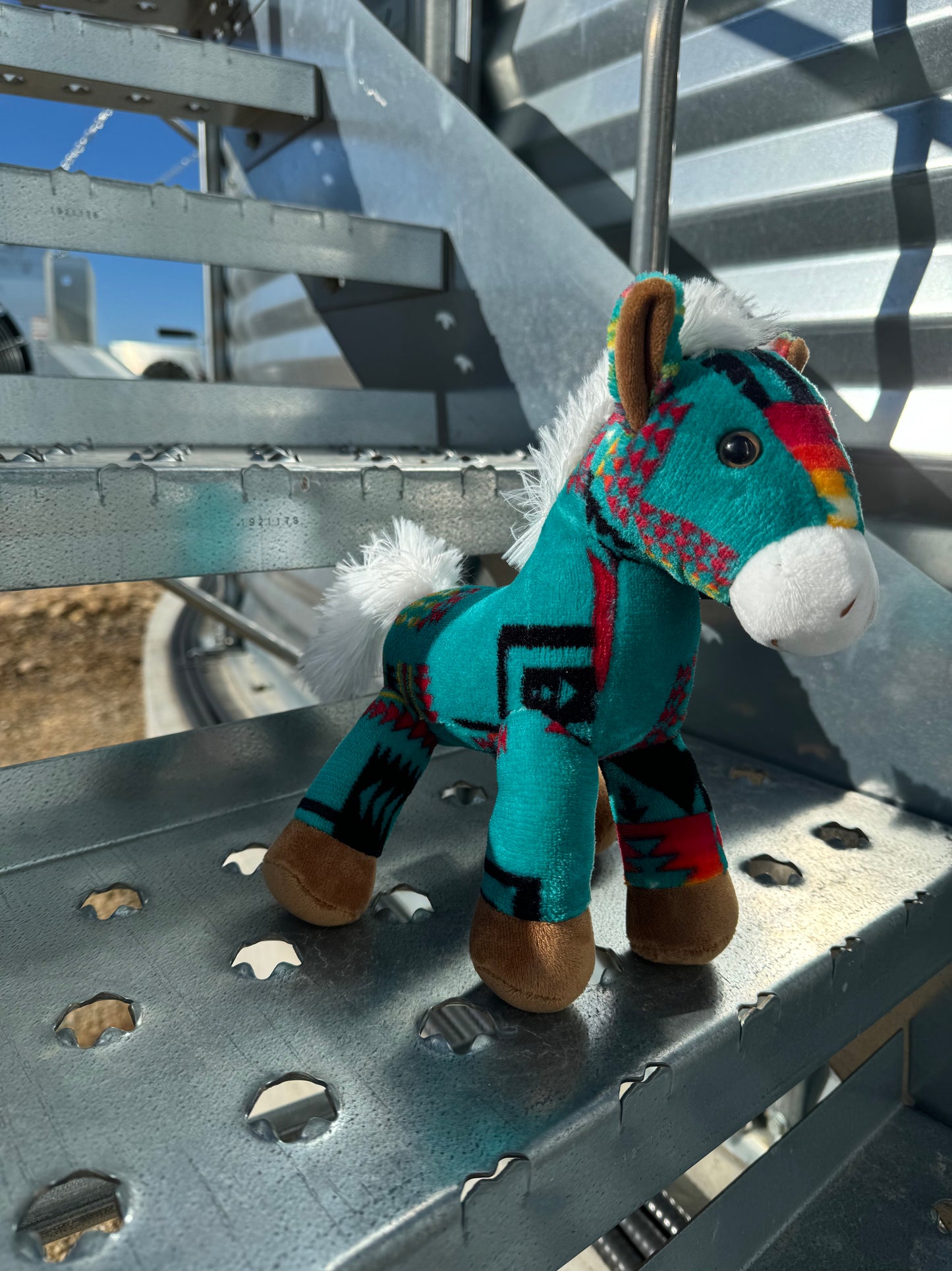 Small Plush Stuffed Aztec Horse