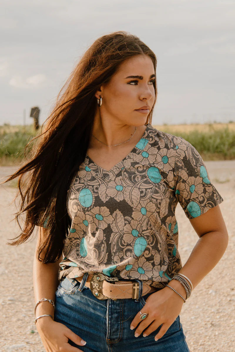 Tattoos On This Town V-Neck