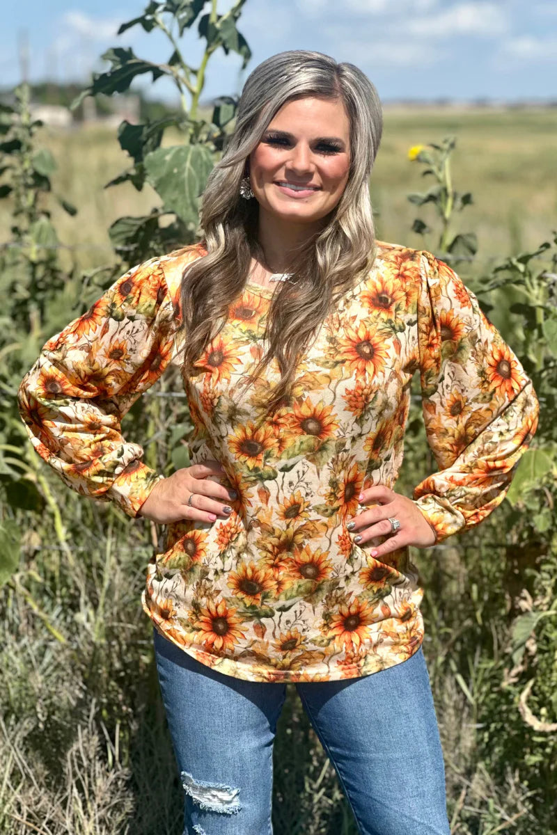 Golden Harvest Knit Top