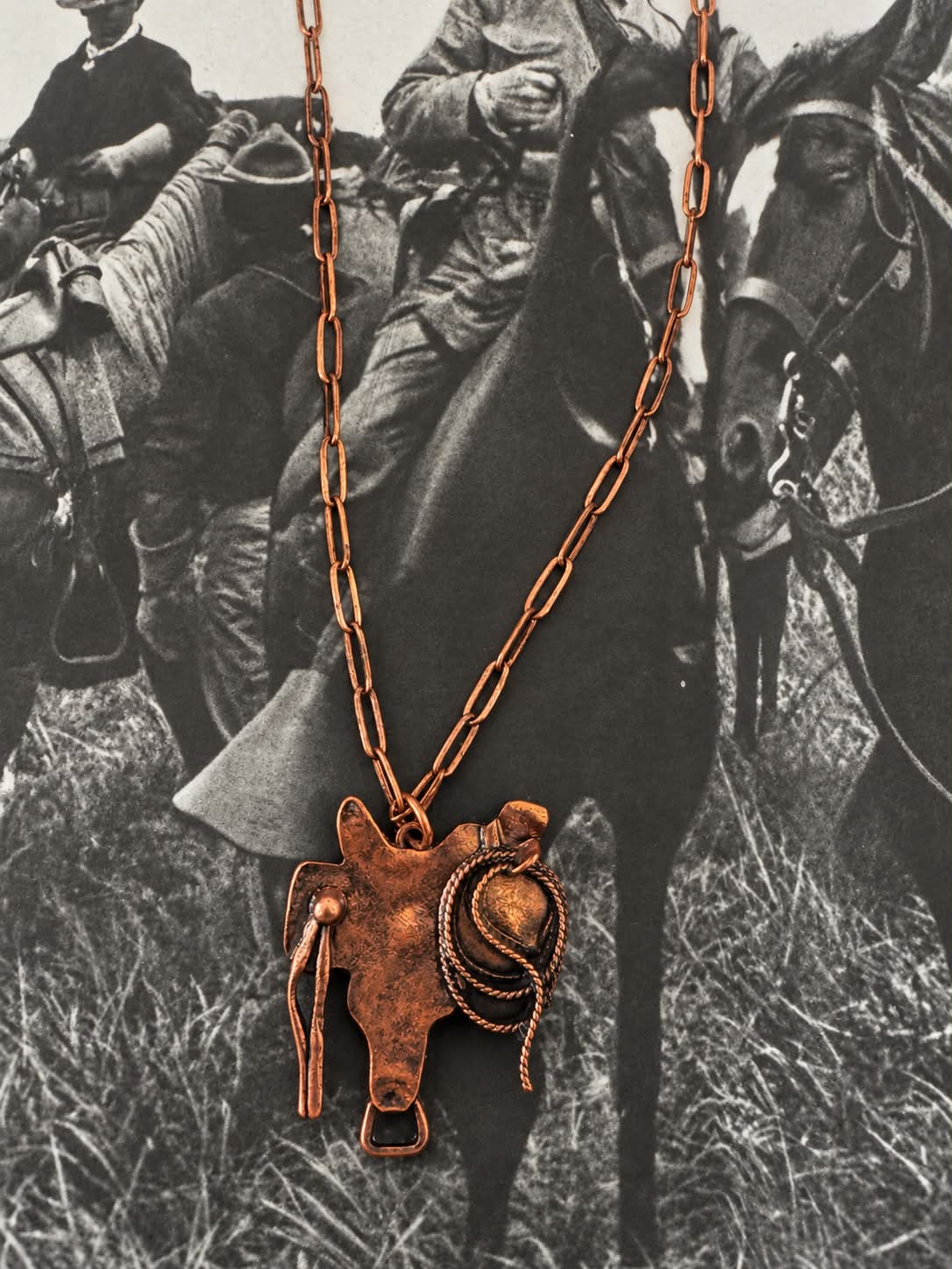 Coppertone Saddle Necklace