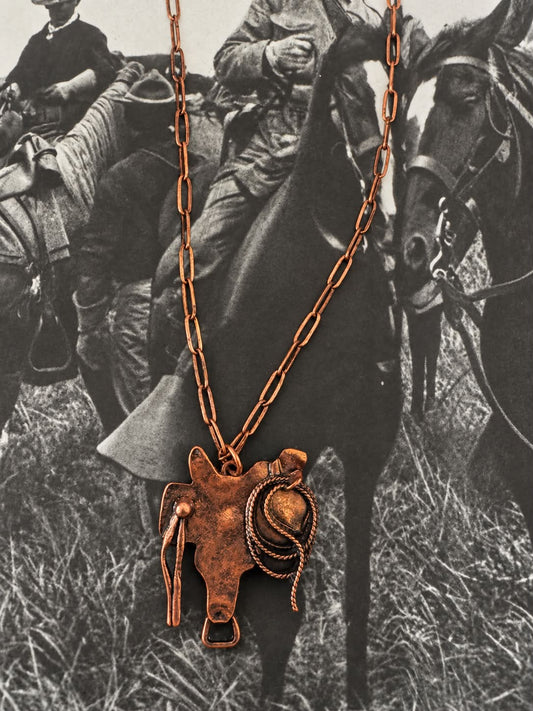 Coppertone Saddle Necklace