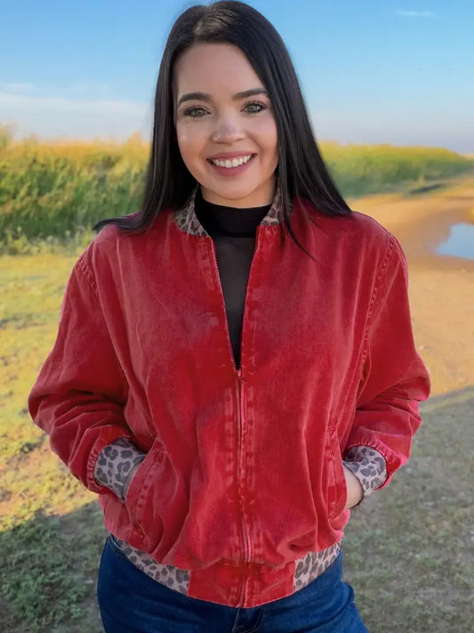 Red Dirt Road Bomber Jacket