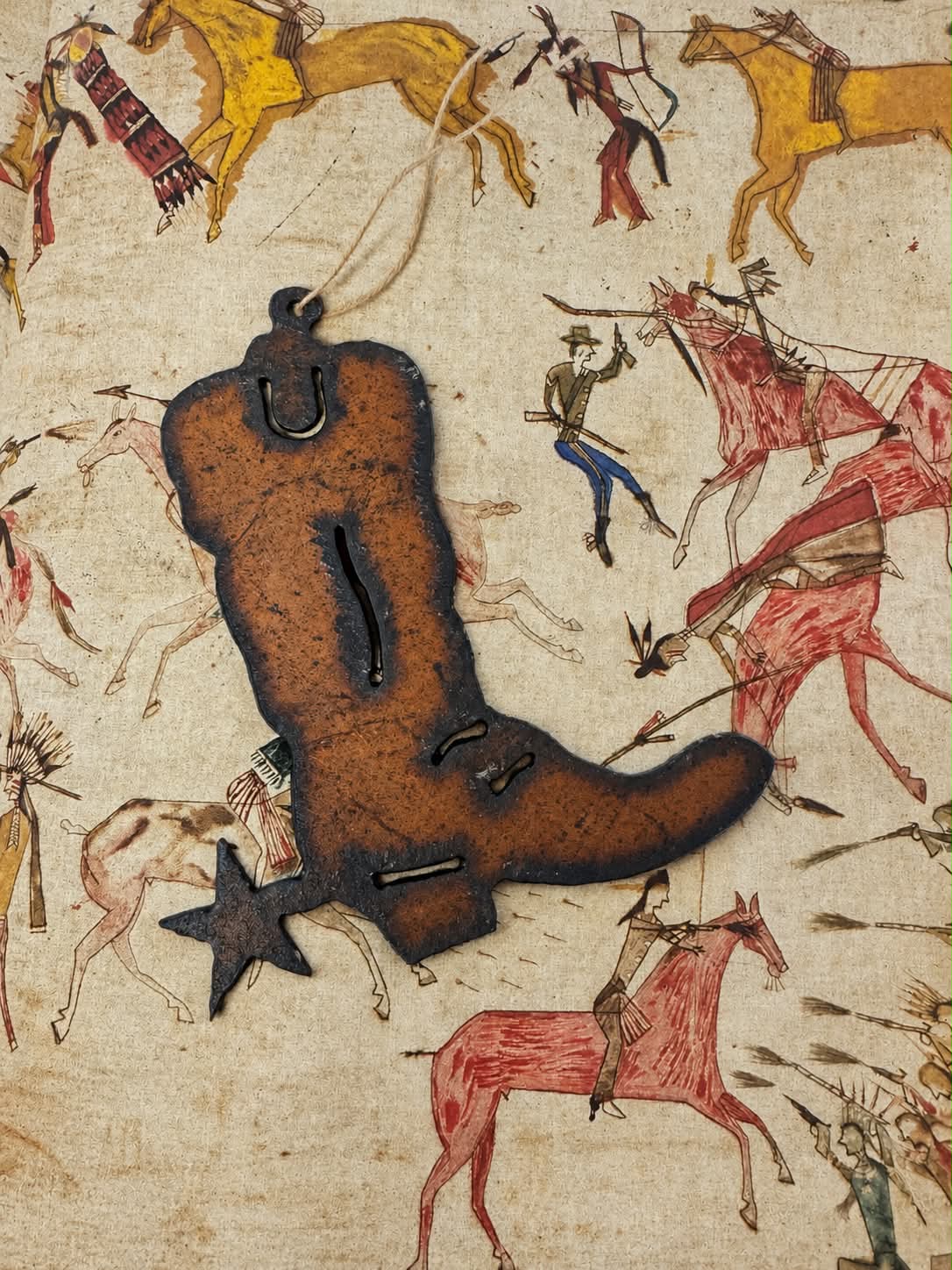 Western Metal Ornament