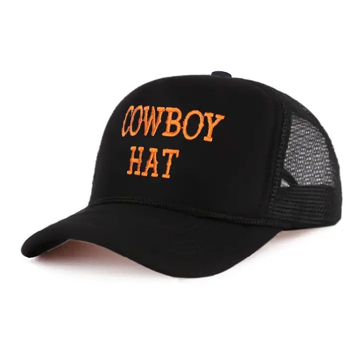 Cowboy Hat Baseball Mesh Cap